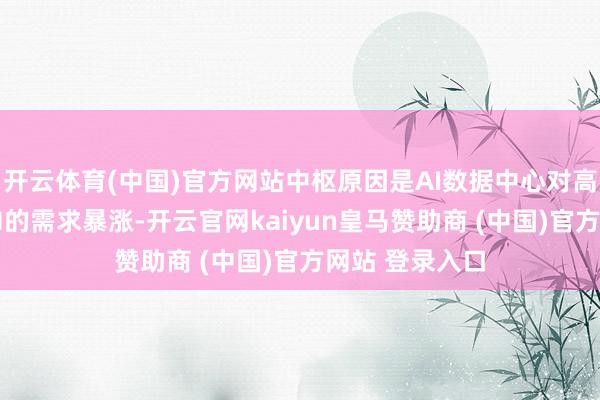 开云体育(中国)官方网站中枢原因是AI数据中心对高带宽内存HBM的需求暴涨-开云官网kaiyun皇马赞助商 (中国)官方网站 登录入口